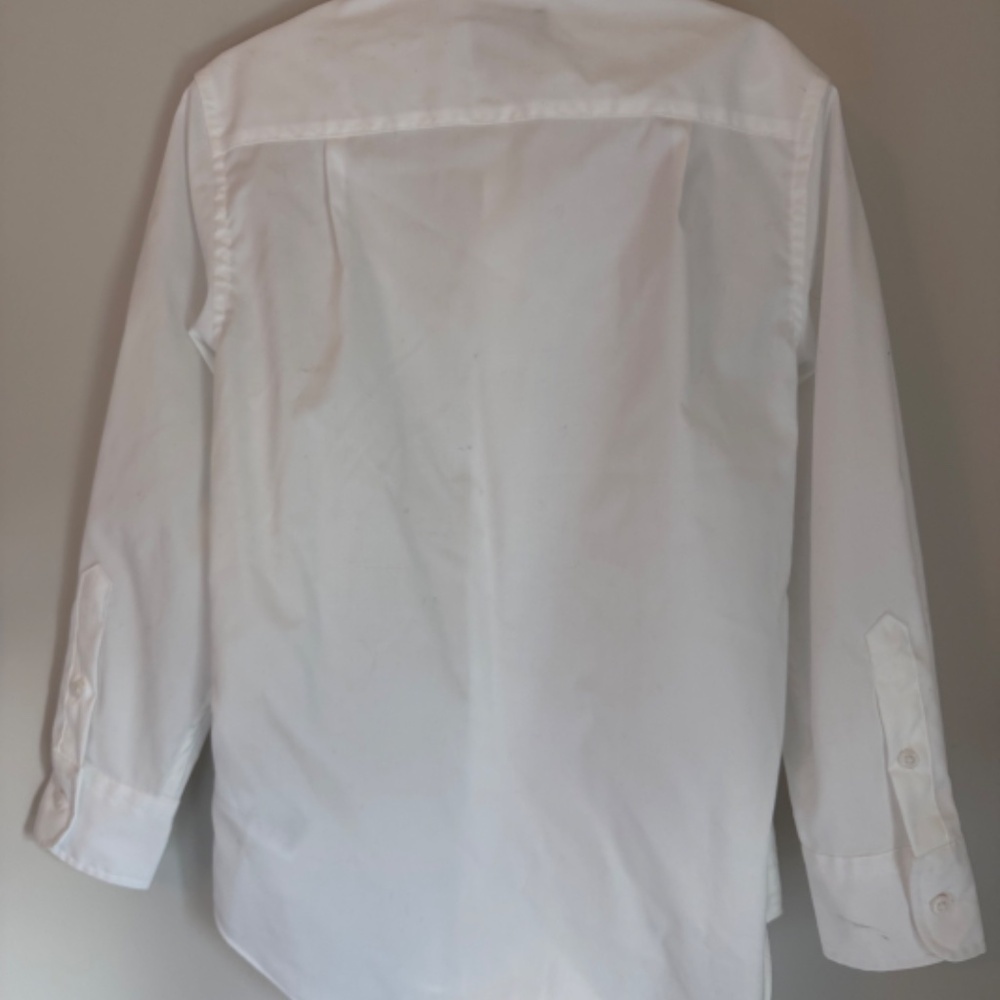 Crewcuts Boys White Ludlow Shirt 6–7 - Picture 3 of 6